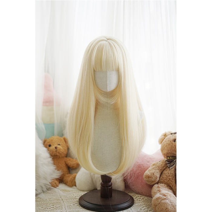 Yuchashui Sweet Long Straight Lolita Wig 60cm