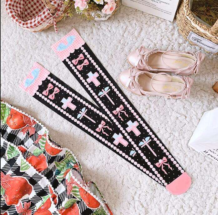 Roji Sweet Redemption Velvet Lolita Tights