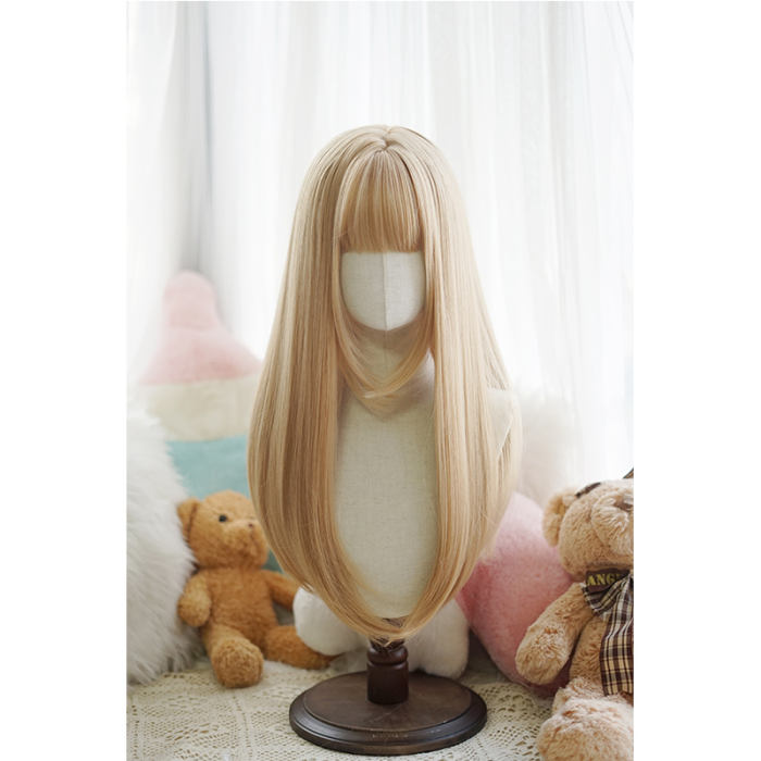 Yuchashui Sweet Long Straight Lolita Wig 60cm