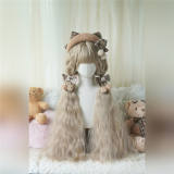 Corn Stigma Long Curly Princess Wig 80cm