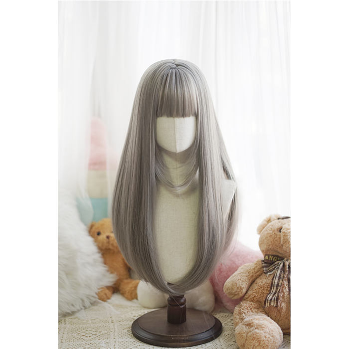 Yuchashui Sweet Long Straight Lolita Wig 60cm
