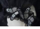 Strange Sugar Butterflies Gothic Mantilla