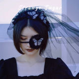 Strange Sugar Butterflies Gothic Mantilla