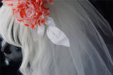 Strange Sugar Blood Roses Halloween Gothic Mantilla