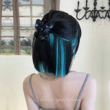 Alice Garden Blue Green Dip Dyeing Hair Short Wig