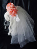 Strange Sugar Blood Roses Halloween Gothic Mantilla
