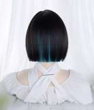 Alice Garden Blue Green Dip Dyeing Hair Short Wig