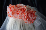 Strange Sugar Blood Roses Halloween Gothic Mantilla