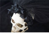 Strange Sugar Dark Black Gothic Mantilla