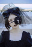 Strange Sugar Demon Horn Gothic Mantilla