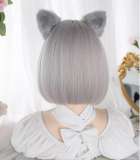 Alice Garden White Silver Short Lolita Wig