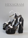 Hexagram Cross Gothic Heels Shoes