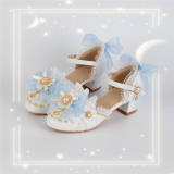 Hexagram Round Toe Low Heels Shoes