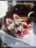 Hexagram Round Toe Low Heels Shoes