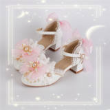 Hexagram Round Toe Low Heels Shoes