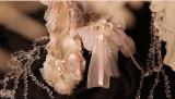 Hexagram Pink Lace Bow Lolita Heels Shoes