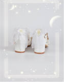 Hexagram Round Toe Low Heels Shoes