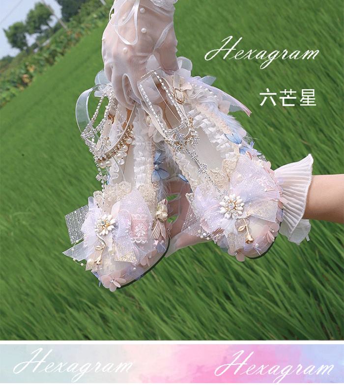 Hexagram Flower Fairy Wedding Lolita Shoes