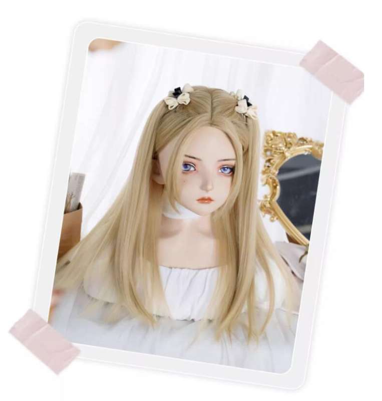 Alice Garden Golden Middle Part Long Straight Wig 58cm