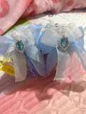 Hexagram Fine Flash Silver Blue Heels Shoes