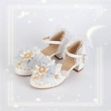 Hexagram Round Toe Low Heels Shoes