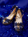 Lace Bow Women Chunky Heels Shoes