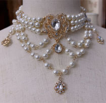 Imitation Pearl Necklace Lolita accessories