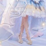 Hexagram Fairy Vine Champagne Heels Shoes