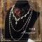Choker + Metal Diamond Chain Chain + Crystal Chain