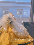 Hexagram Fairy Vine Champagne Heels Shoes