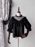 Sleepwalk Fishbone Lolita Skirt and Blouse Black Skirt  Size XL - In Stock