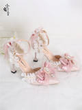 Pink Pointed Toe Lolita Heels Shoes