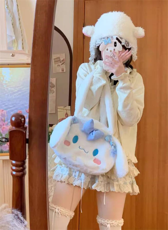 Cinnamoroll Bow Plush Bag
