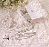 Beige Lace Tea Party Lolita Bag