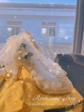 Hexagram Fairy Vine Champagne Heels Shoes