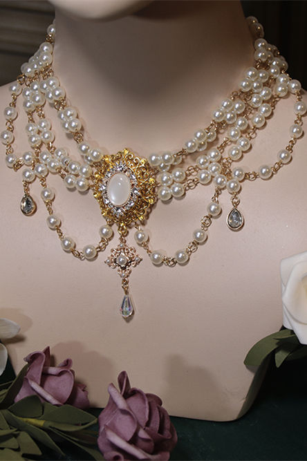 Imitation Pearl Necklace Lolita accessories