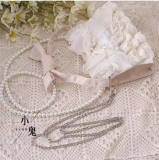 Beige Lace Tea Party Lolita Bag