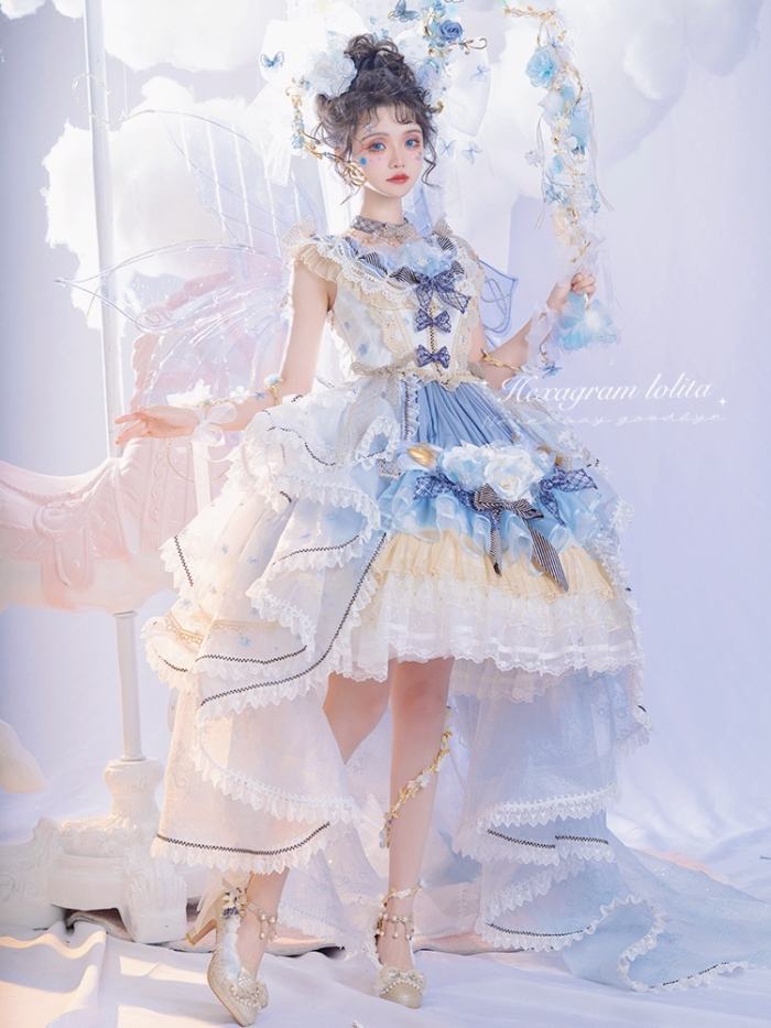 Hexagram Fairy Vine Champagne Heels Shoes
