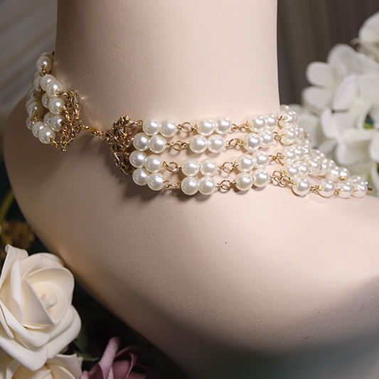 Imitation Pearl Necklace Lolita accessories