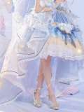 Hexagram Fairy Vine Champagne Heels Shoes