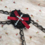 Lace Cross Gothic Eyepatch