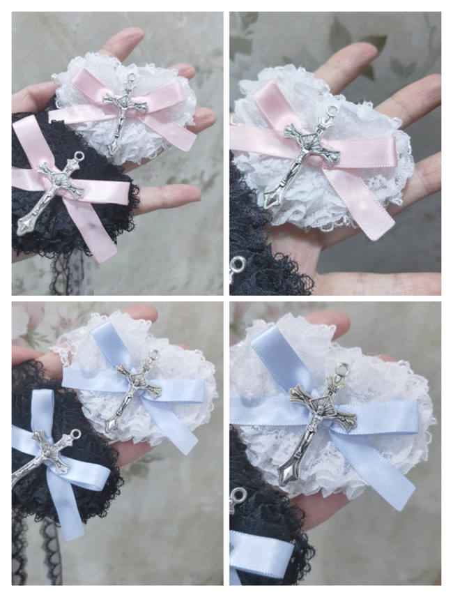 Moji Lace Cross Gothic Eyepatch