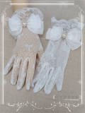 Lace Bow Thin Bridal Gloves Lolita Accessories