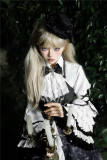 Skeleton Prints Ombre Halloween Gothic Lolita Dress and Bolero