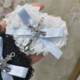 Lace Cross Gothic Eyepatch