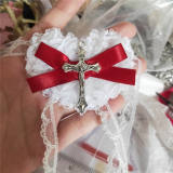 Lace Cross Gothic Eyepatch