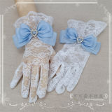 Lace Bow Bridal Gloves Lolita Accessories