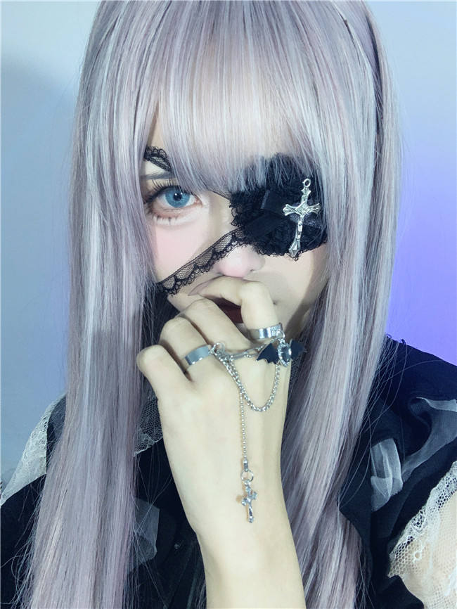 Moji Lace Cross Gothic Eyepatch