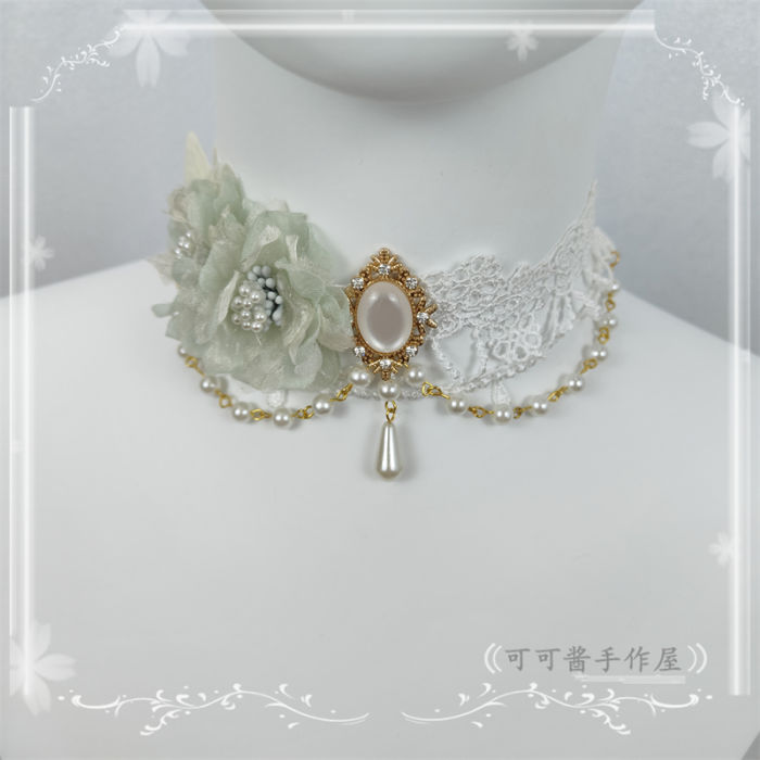 Flowers Beadchain Lolita Choker