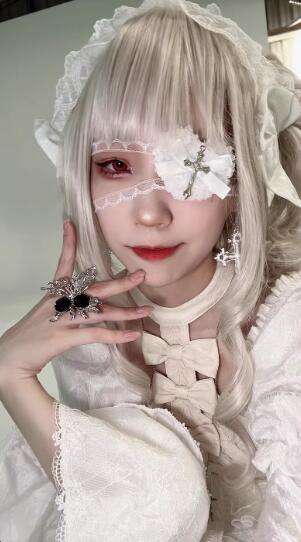 Moji Lace Cross Gothic Eyepatch